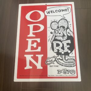 ラットフィンク メッセージプレート OPEN/CLOSED 縦